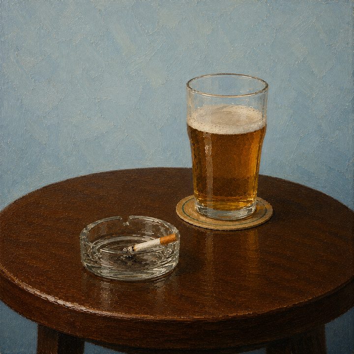 Pint and Cig — painting 46